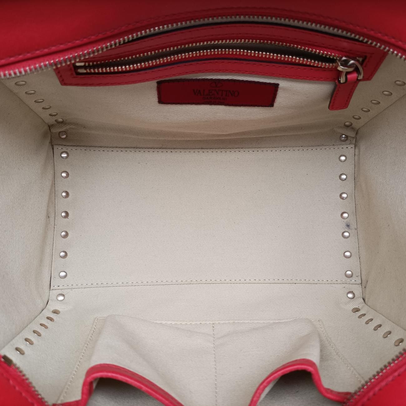 ヴァレンティノValentinoロックスタッズレッドレザーBGI540BOLI