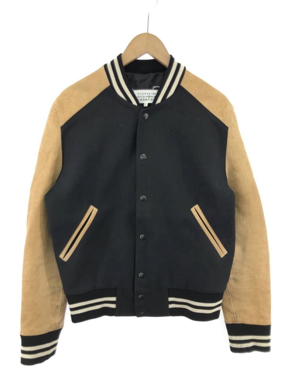 ジャケット・アウター maison margiela 16ss varsity jacket 44 MAISON MARGIELA 16SS Varsity Leather Jacket 44 ブラウン - メルカリ