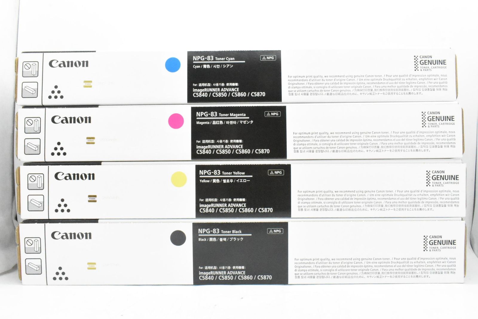 ♥ CANON 純正 トナー NPG-83 4色 シアン マゼンタ イエロー ブラック キャノン ITQ32LSGX9PW-D-N47-byebye