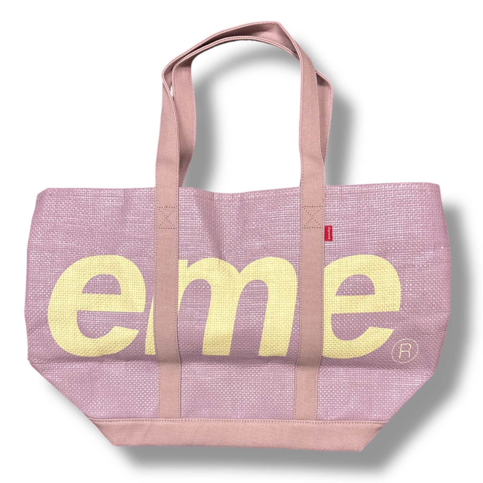 20SS Week18 Surpeme Raffia Tote S〜XL ロゴ トートバッグ Supreme シュプリーム トートバッグ Raffia Tote メンズ