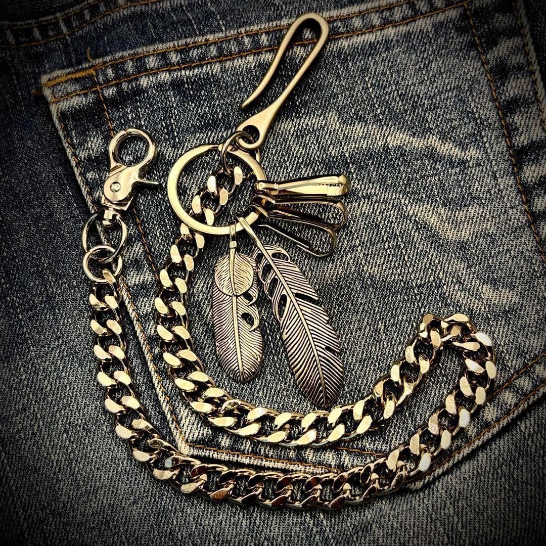 カラビナ アメカジ ヴィンテージ 限定 ウォレットチェーン ストリート