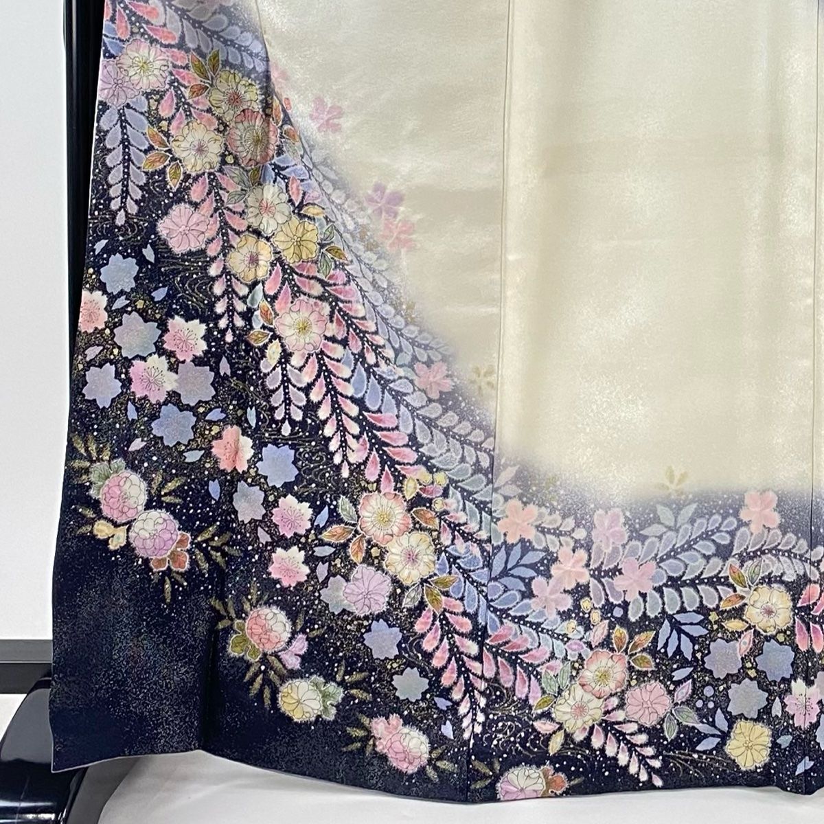 振袖 身丈168cm 裄丈69.5cm L 袷 翠山工房 やまと 落款 辻が花