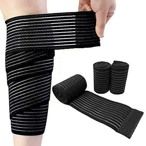 3枚セット_70cm/90cm/150cm AllToze バンテージサポーター テーピングサポーター あらゆる部位に対応 バンテージ マジックテープ ラップ式 サポーター フリーサポーター (3枚セット, 70cm/90cm/150cm)