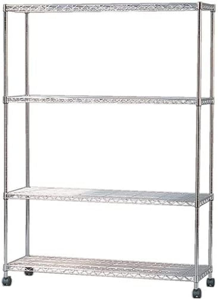 キャスター付アイアンメッシュ５段シェルフ ディスプレイ（1261） キャスター付アイアンメッシュ5段シェルフ ハンマートン ディスプレイ