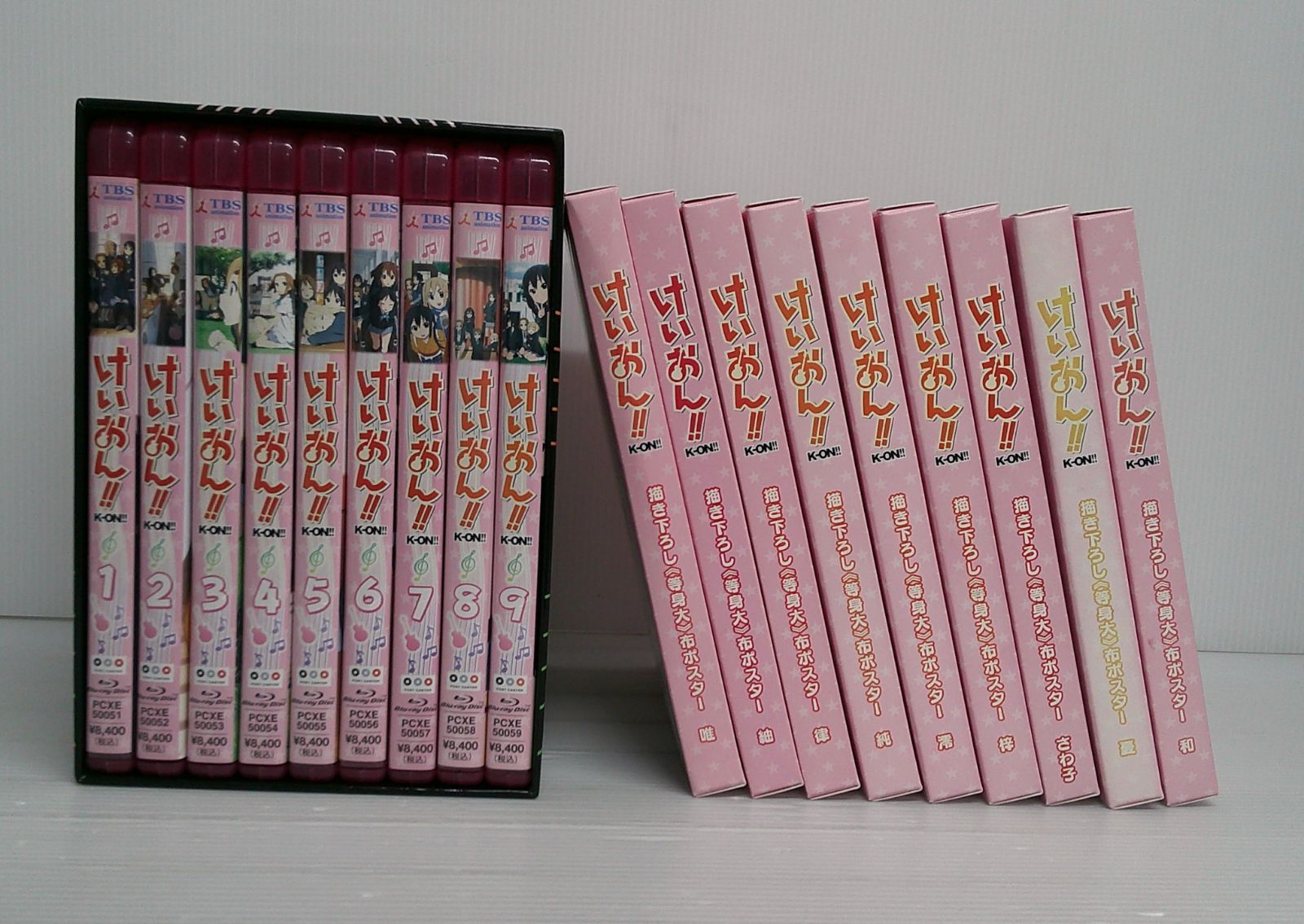 開封品 けいおん!! 第2期 BOX付初回 版全9巻セット Blu-ray ステッカー角折れ等有