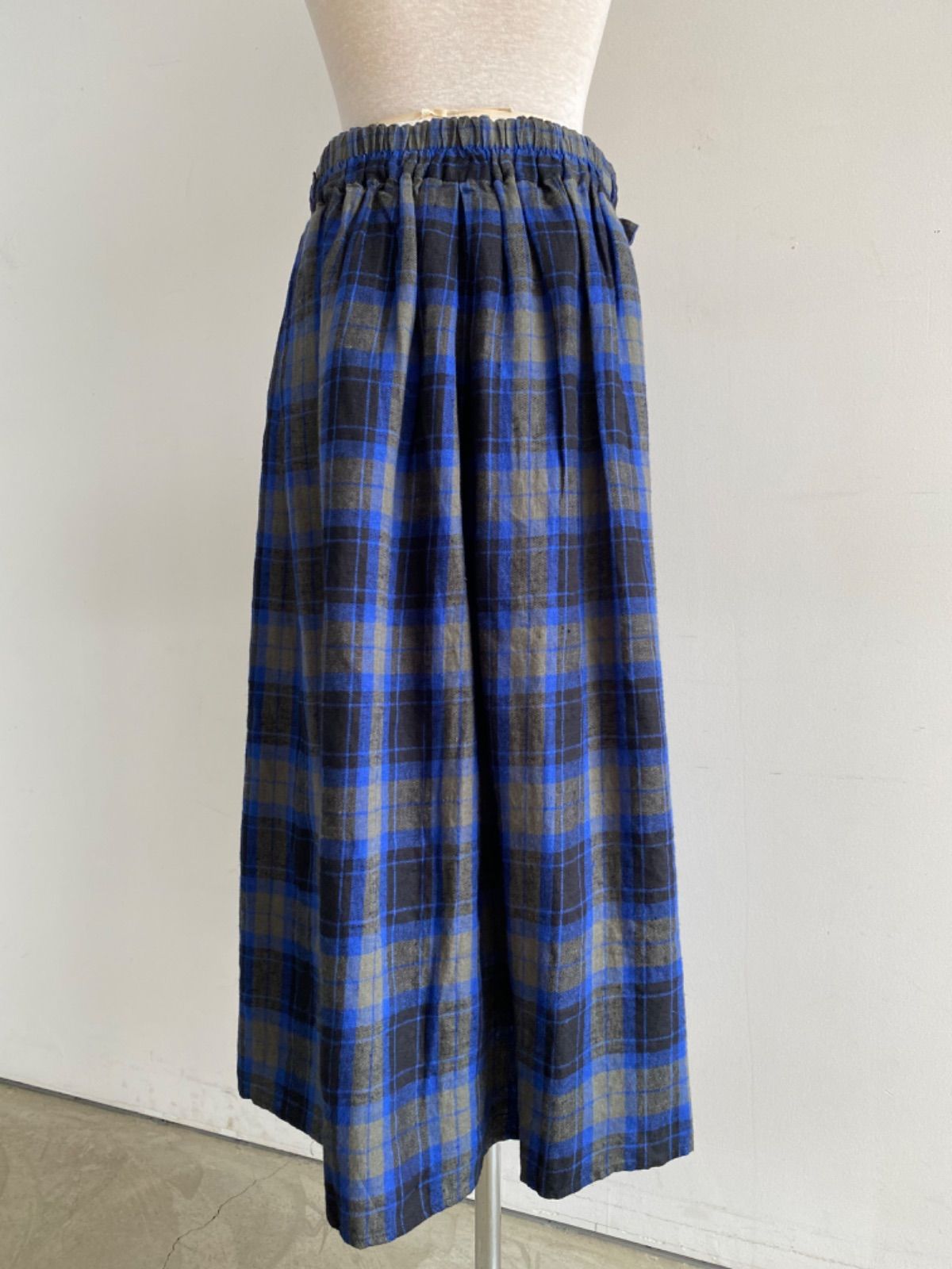 Kelen リネンチェックフレアスカート ESKA CHECK LKL23WSK2015