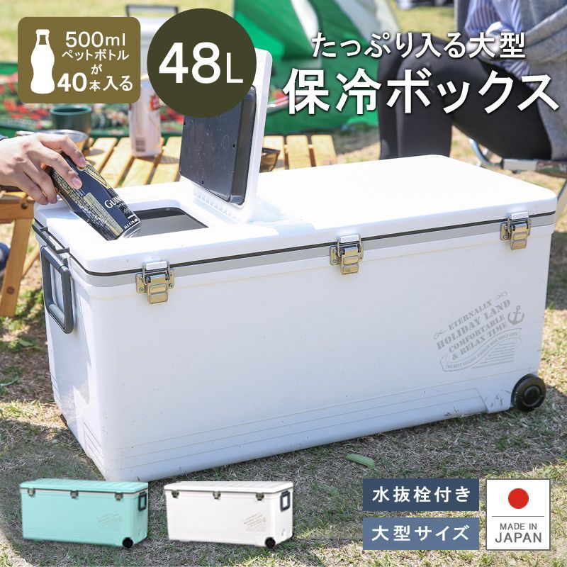 伸和 SHINWA 保冷 保温 クーラーボックス ホリデーランドクーラー48H 48L