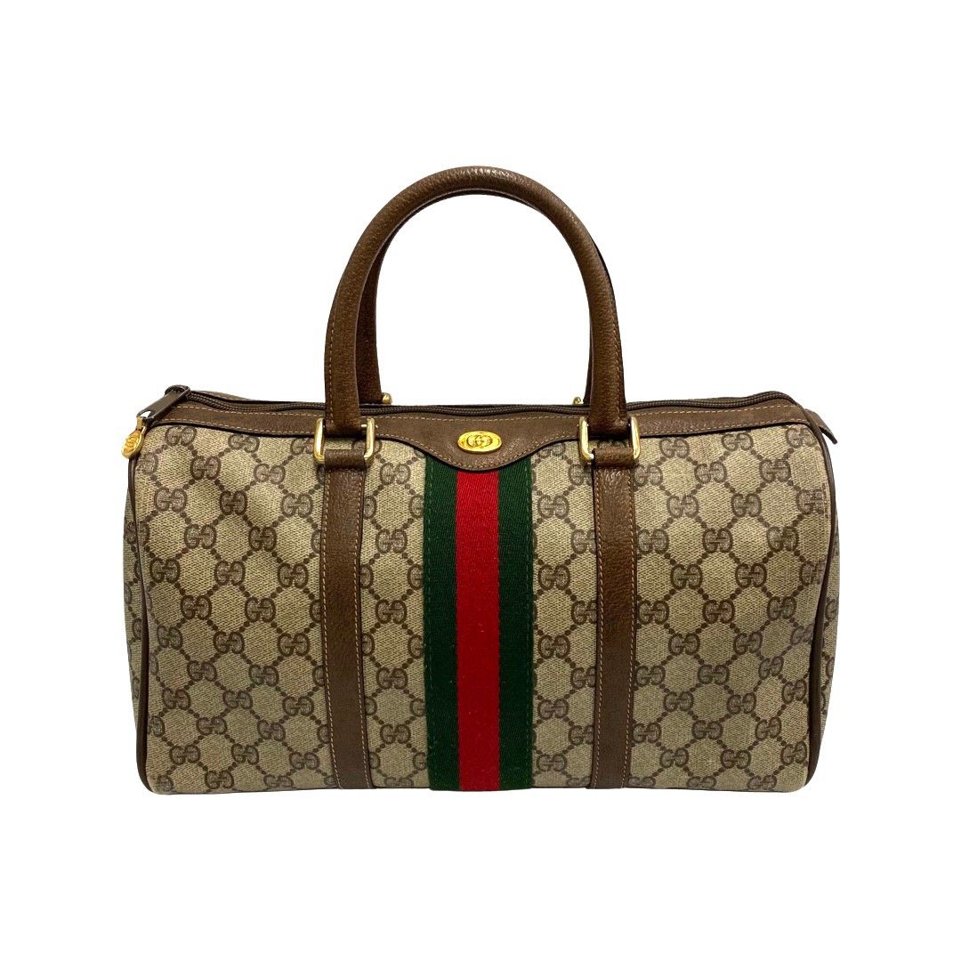 極 美品 GUCCI グッチ オールドグッチ シェリーライン GG ロゴ 金具