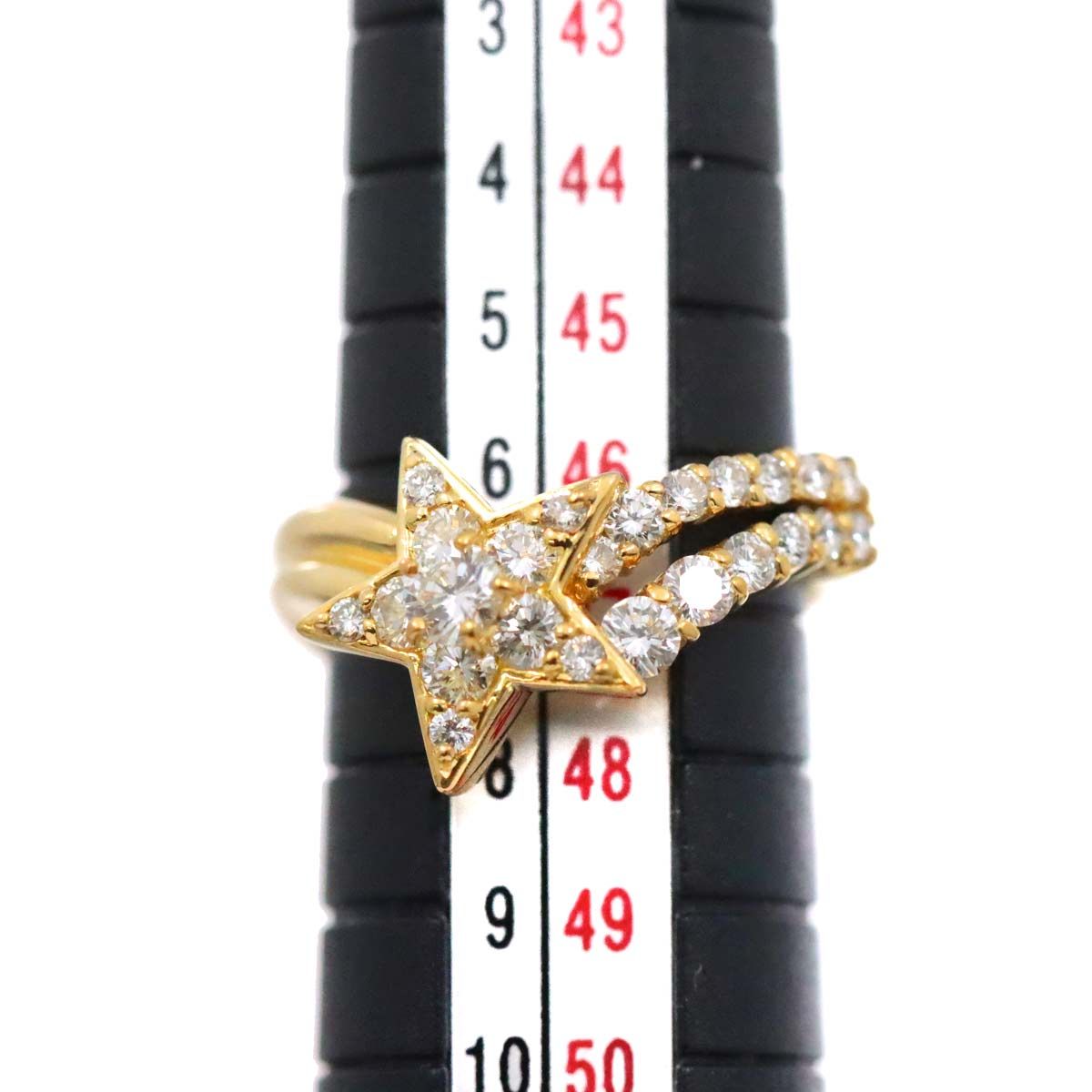 スタージュエリー ゴールドリング スタージュエリー Star Jewelry 7号 リング ダイヤ 0.67ct K18 YG