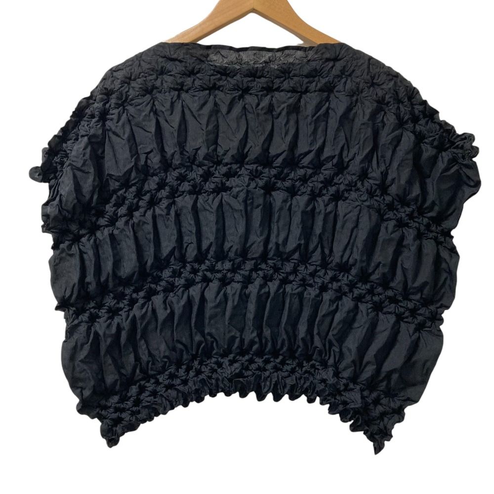 ISSEY MIYAKE イッセイミヤケ プリーツブラウス IM12FJ686 サイズ2 ブラック レディース 古着