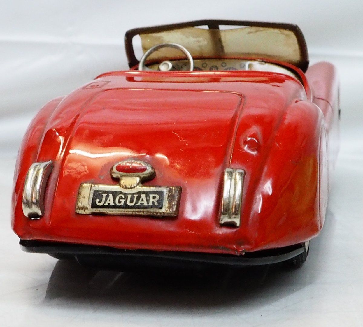 米澤玩具 三陽工業(旧トミー)【JAGUAR XK120ジャガー赤レッド】ブリキ 