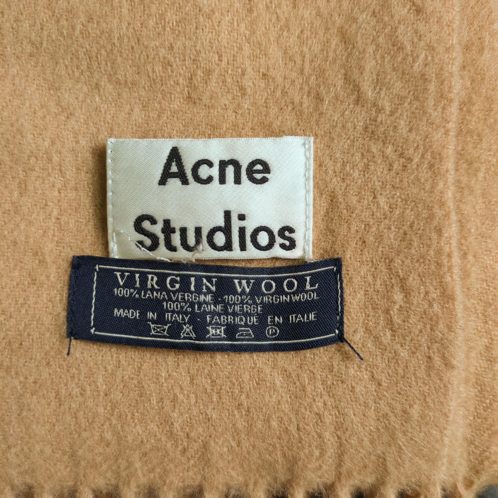 Acne Studios 大判 旧タグ マフラー ストール キャメル ブラウン 