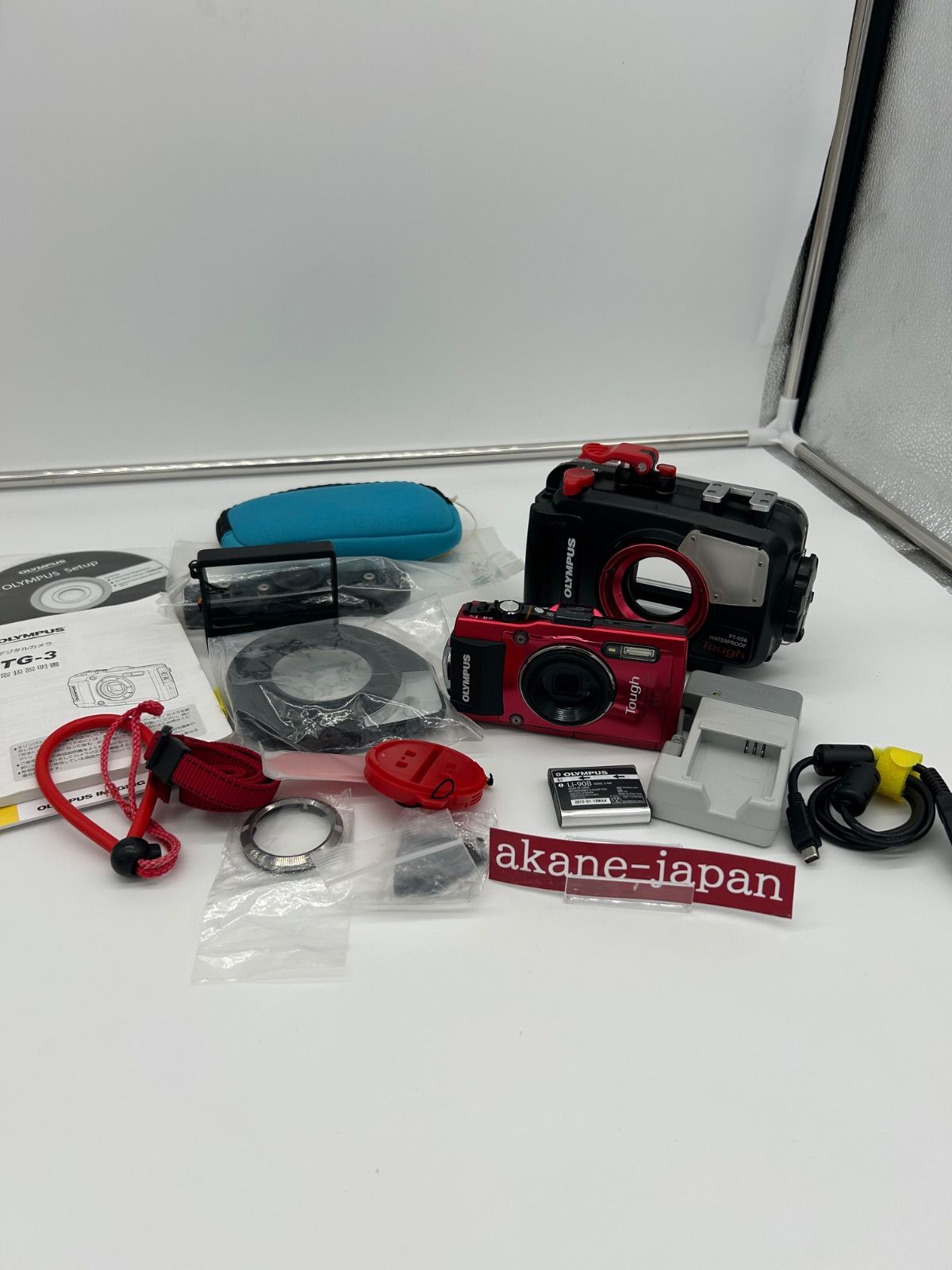 オリンパス Tough TG-3デジタルカメラ 純正PT-056水中ハウジングセット付き