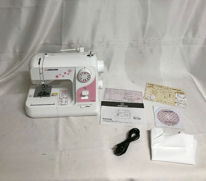 【新品未使用】JAGUAR ジャガー　電子ミシン　KH-800 dvd説明書付き 未使用級】JAGUAR ジャガー 電子ミシン KH-800 dvd説明書付き