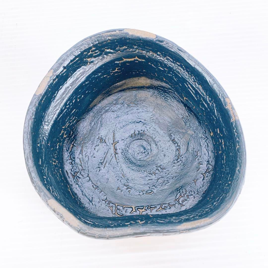 中村 康平 作 黒織部 茶碗 共箱 共布 栞 本物保証 工芸品 - メルカリ