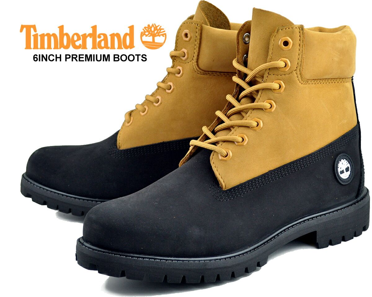 ティンバーランド 6インチ ブーツ Timberland 6INCH PREMIUM BOOTS 2TN BLACK NUBUCK WHEAT a2p6w-emj ウォータープルーフ ブラック ウィート