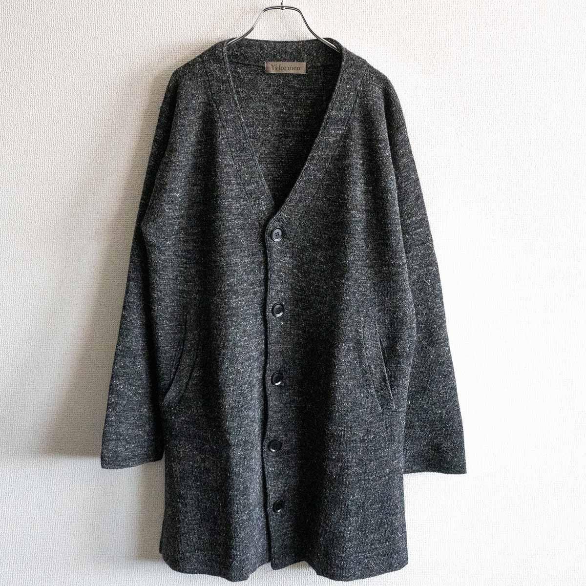 y's for men ヨウジヤマモト ロングカーディガン ロングニットコート