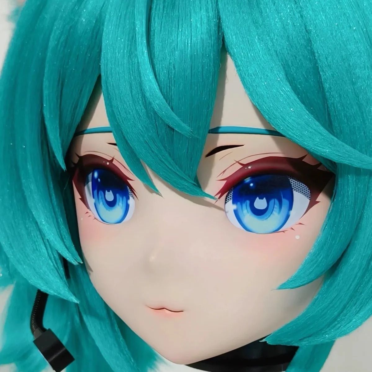 あ*す様 【鍵付全頭面】ネコ ミク　着ぐるみ　マスク　美少女 kigurumi 鍵付全頭面】ネコ ミク 着ぐるみ マスク 美少女 kigurumi mask あ*す
