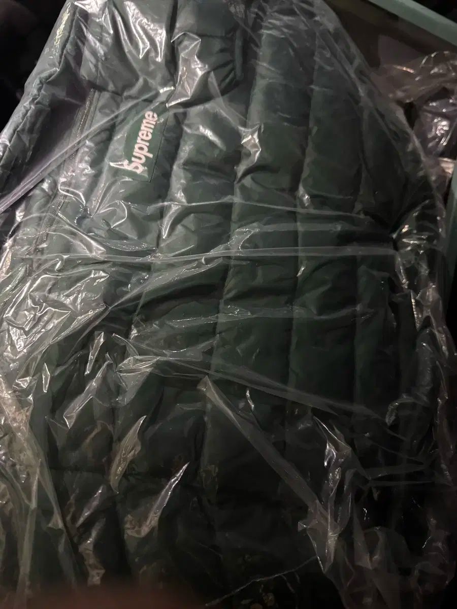 Supreme シュプリーム マイクロ ダウン ハーフ ジップ フード プルオーバー 緑 XL プラーク