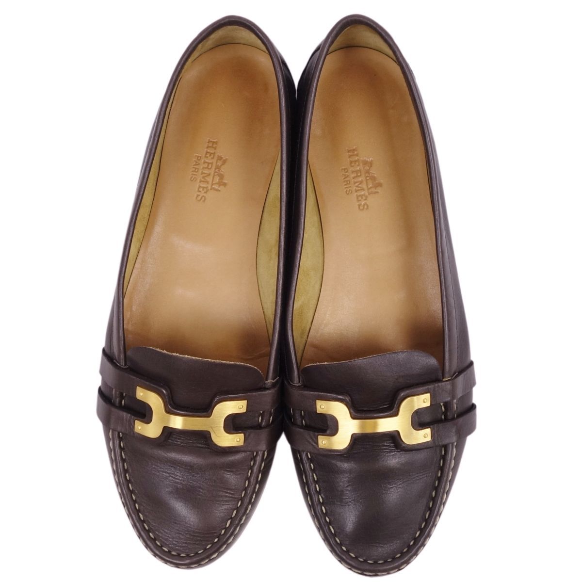 HERMES Hロゴ ローファー 楽天市場】【エルメス】Hermes メンズ Hロゴ パンチング