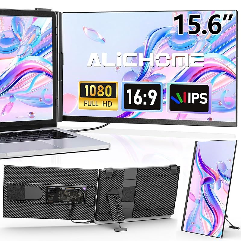 在庫限り】Alichome P5 デュアルモニター 15.6インチ モバイル pc