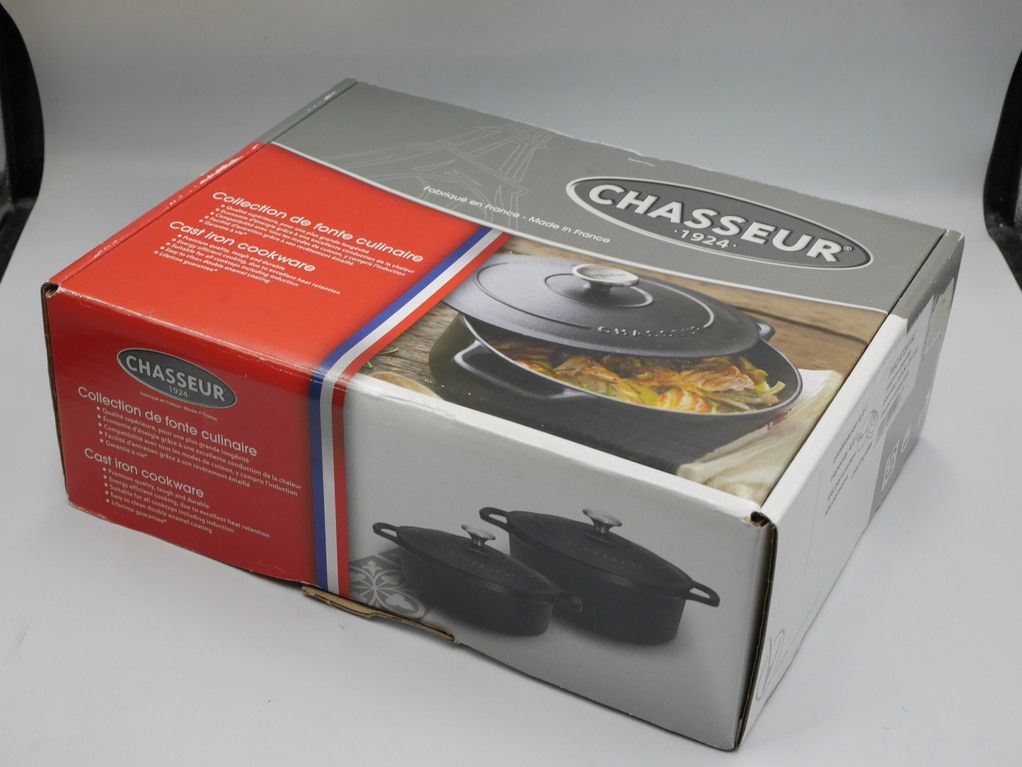 箱キズ シャスール サブライムラウンドキャセロール 24cm マロン