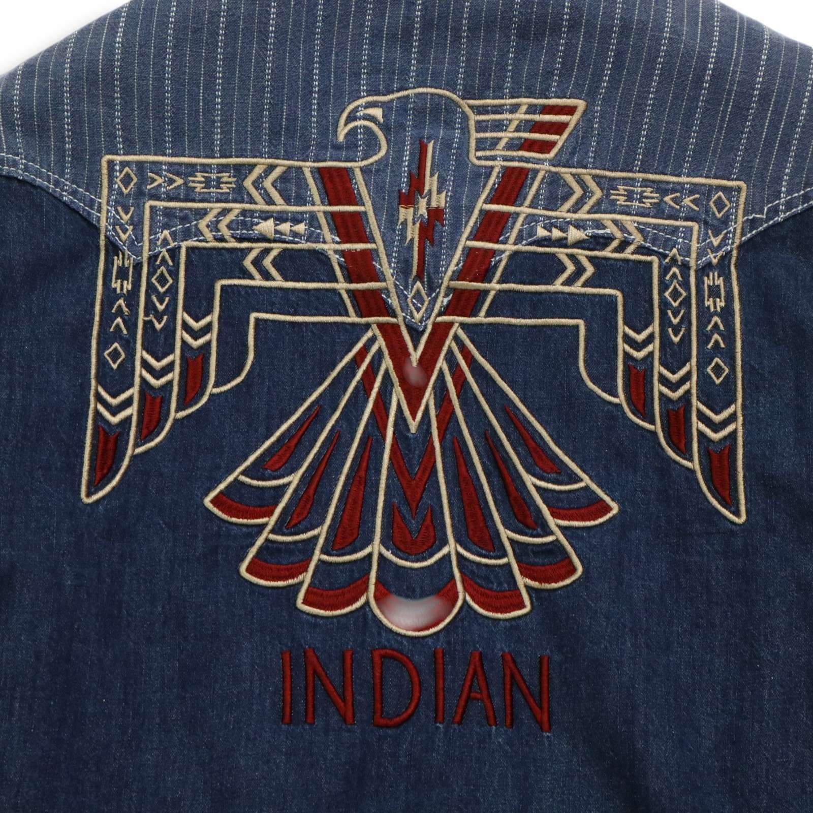 Indian Motorcycle インディアンモーターサイクル ロゴ刺繍 加工 長袖