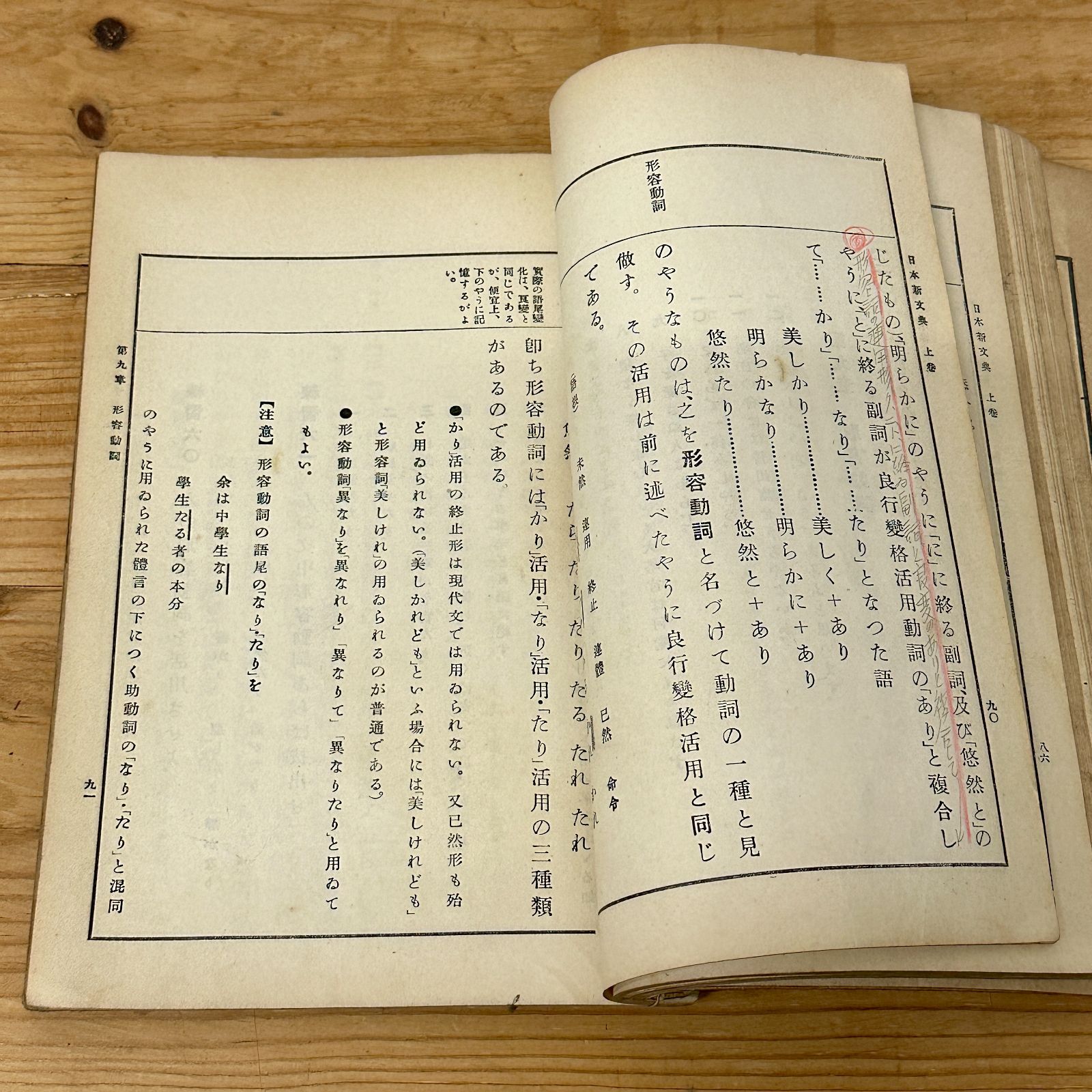 【大学生の特権】学生証で送料無料になる 希少本】古書 大正10 当時物 昭和レトロ 上下巻合本 日本新文典 人文