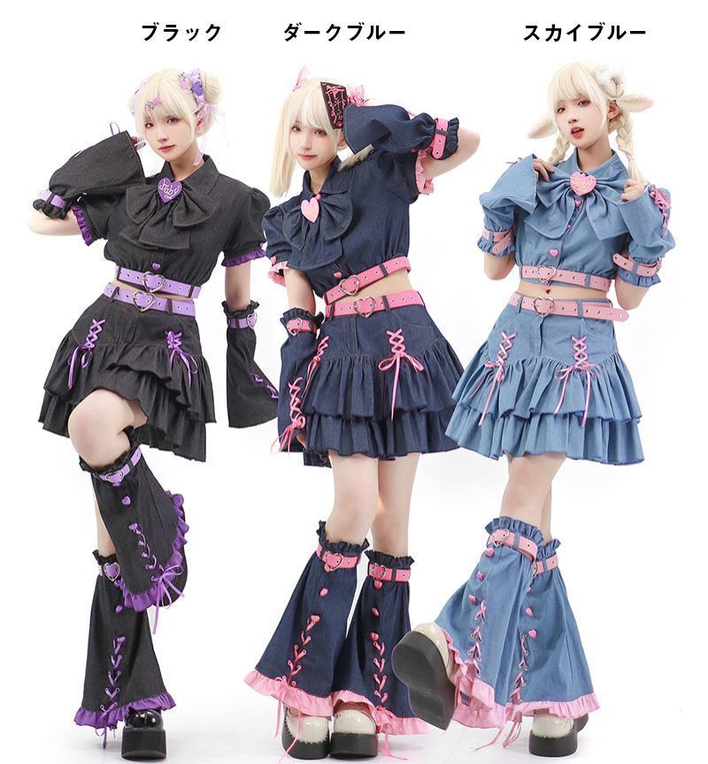 シャツ デニムワンピース