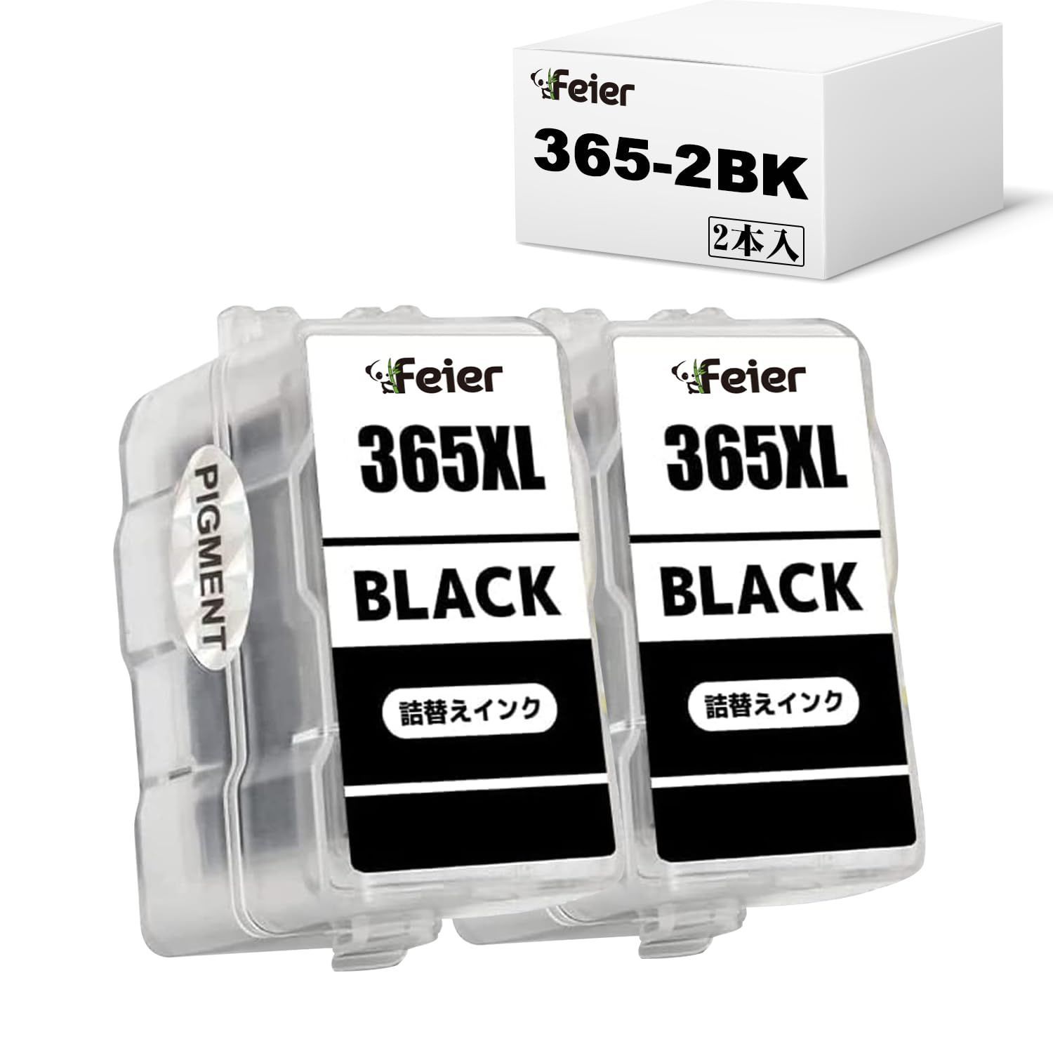 Feier キャノン用 BC-365XL 詰め替え インクカートリッジ Canon対応 BC 