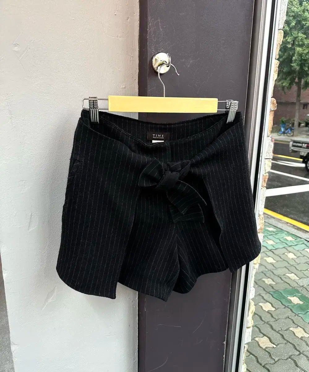 64 TIME タイム ウェストロフ ストライプ ウール パンツ