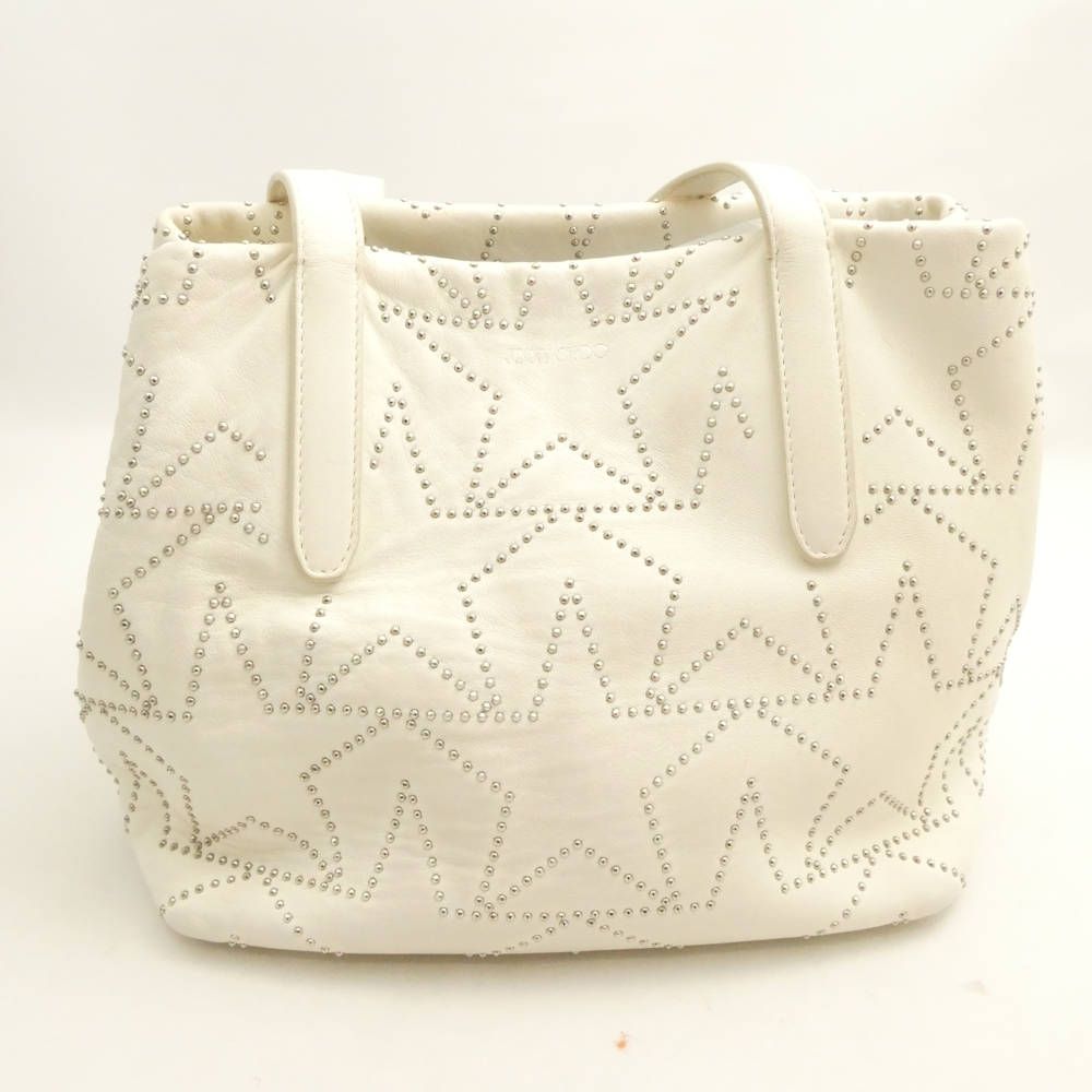 ジミーチュウ ハンドバッグ スターエンボス ブラック 星柄 JIMMY CHOO ジミーチュウ バッグ ブランドバッグ