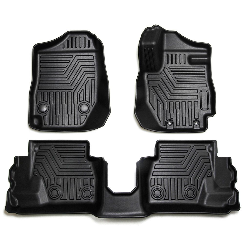 新型ジムニー JB 64 W 74 3 Dフロアマット オートマ用 立体カーマット AT車用 防水 耐汚れ TPE素材 カスタムパーツ 留め具付 トクトヨ Tokutoyo