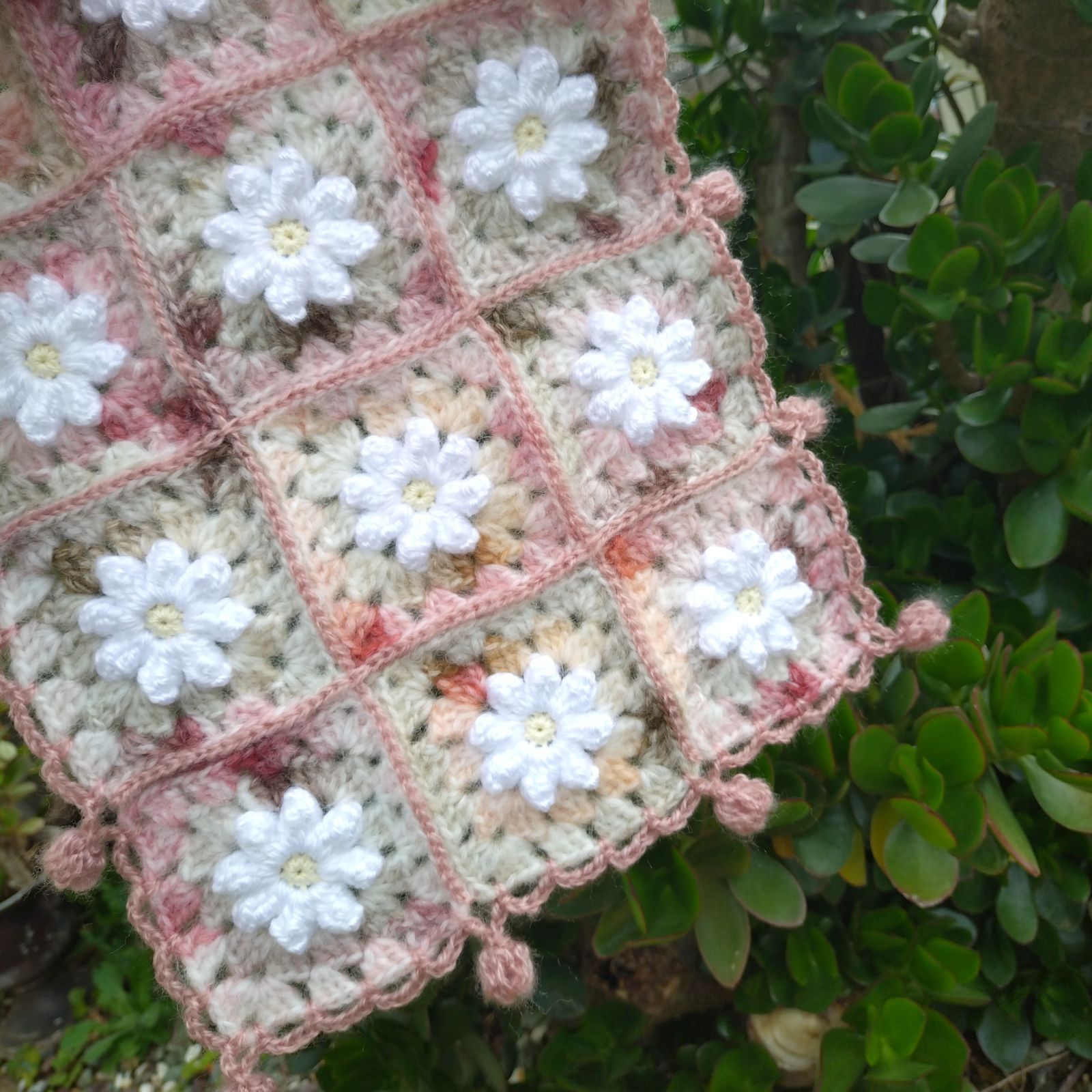❀ハンドメイド マルチカバー❀ ハンドメイド 手編み マルチカバー マルチマット 101 - メルカリ