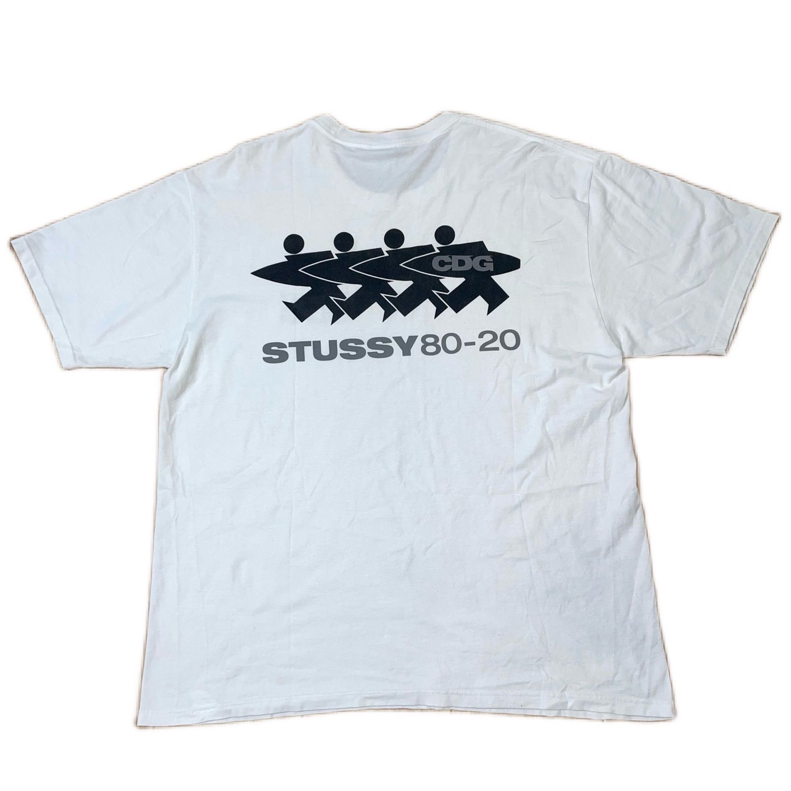 大人気コラボSTUSSY × CDG サーフマン ビッグシルエット　XLサイズ Stussy CDG 40th コラボスタジャン COMME des GARÇONS x Stüssy