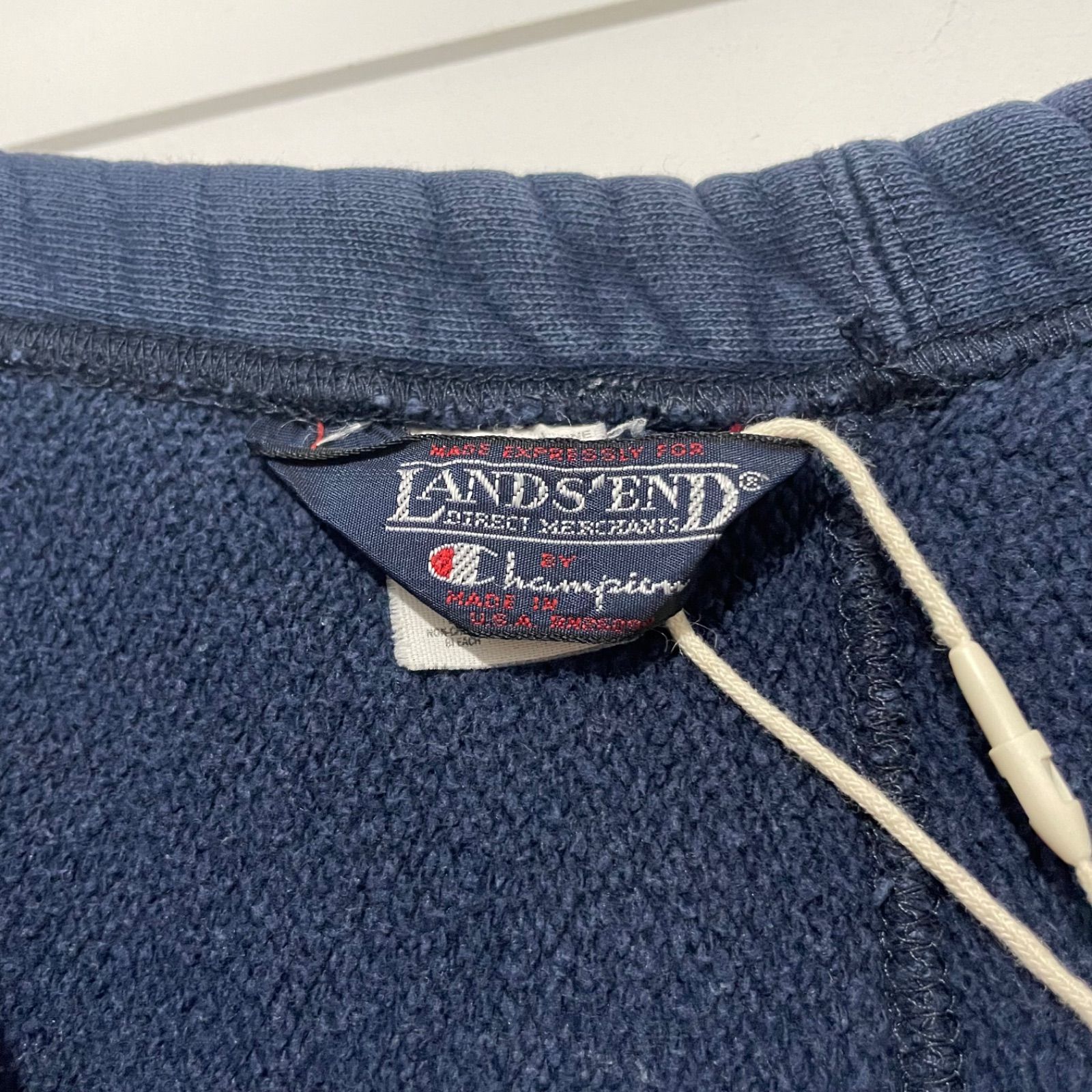 80s CHAMPION LANDS END  REVERSE WEAVE SWEAT PANTS NAVY RW-21A-001