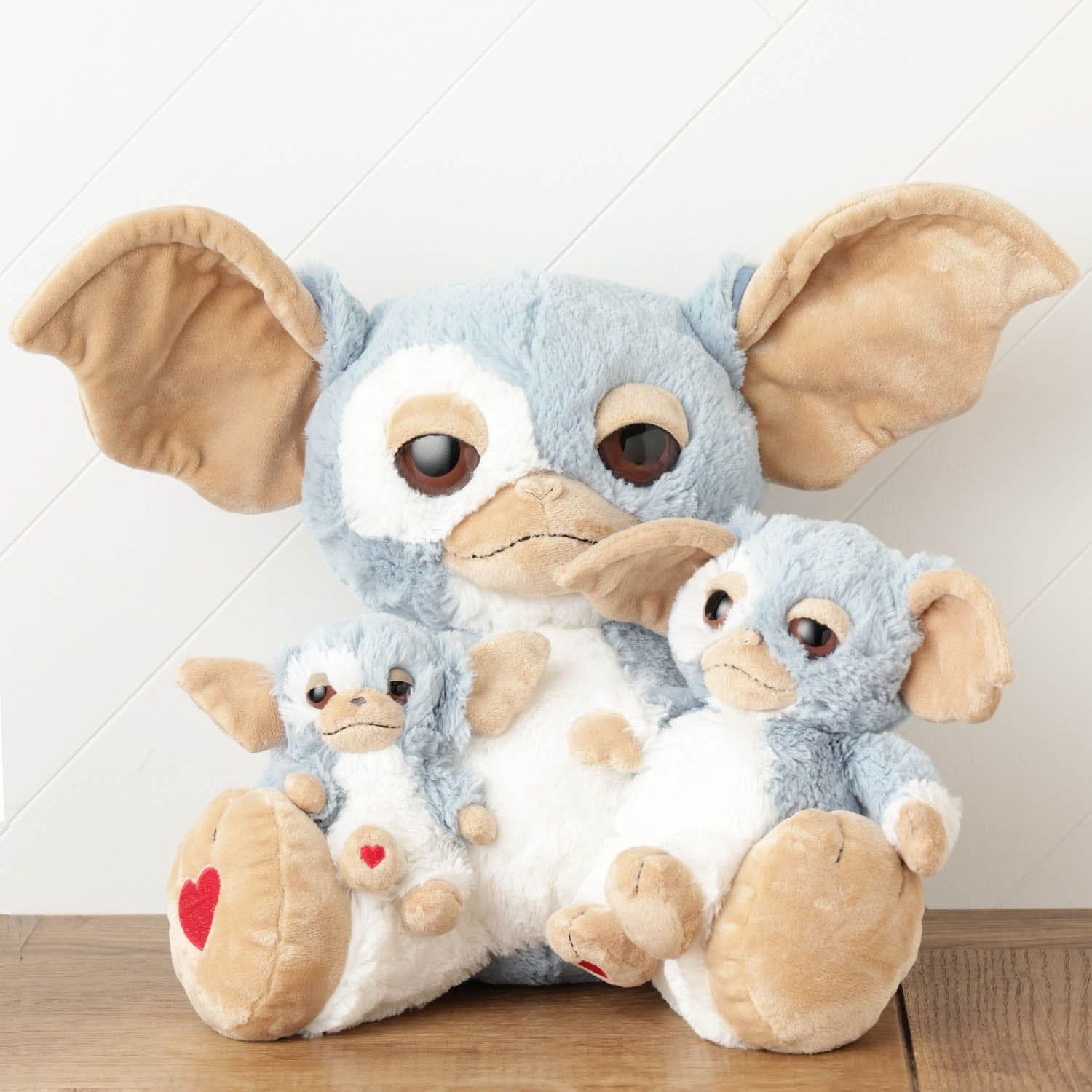 NICI ニキ ぬいぐるみ グレムリン ギズモ ブルーグレー ハート 25cm