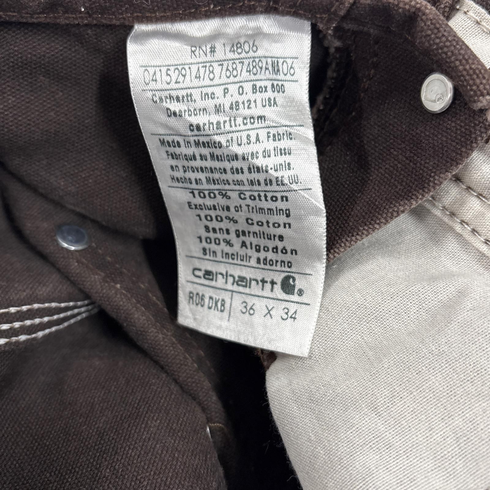 古着 カーハート Carhartt オーバーオール ダック ワンポイント