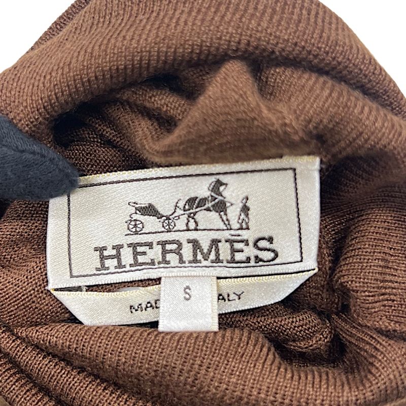 HERMES エルメス　メリノウールタートルネックセーター　Sサイズ 24AW ファッション HERMES エルメス メリノウールタートルネック