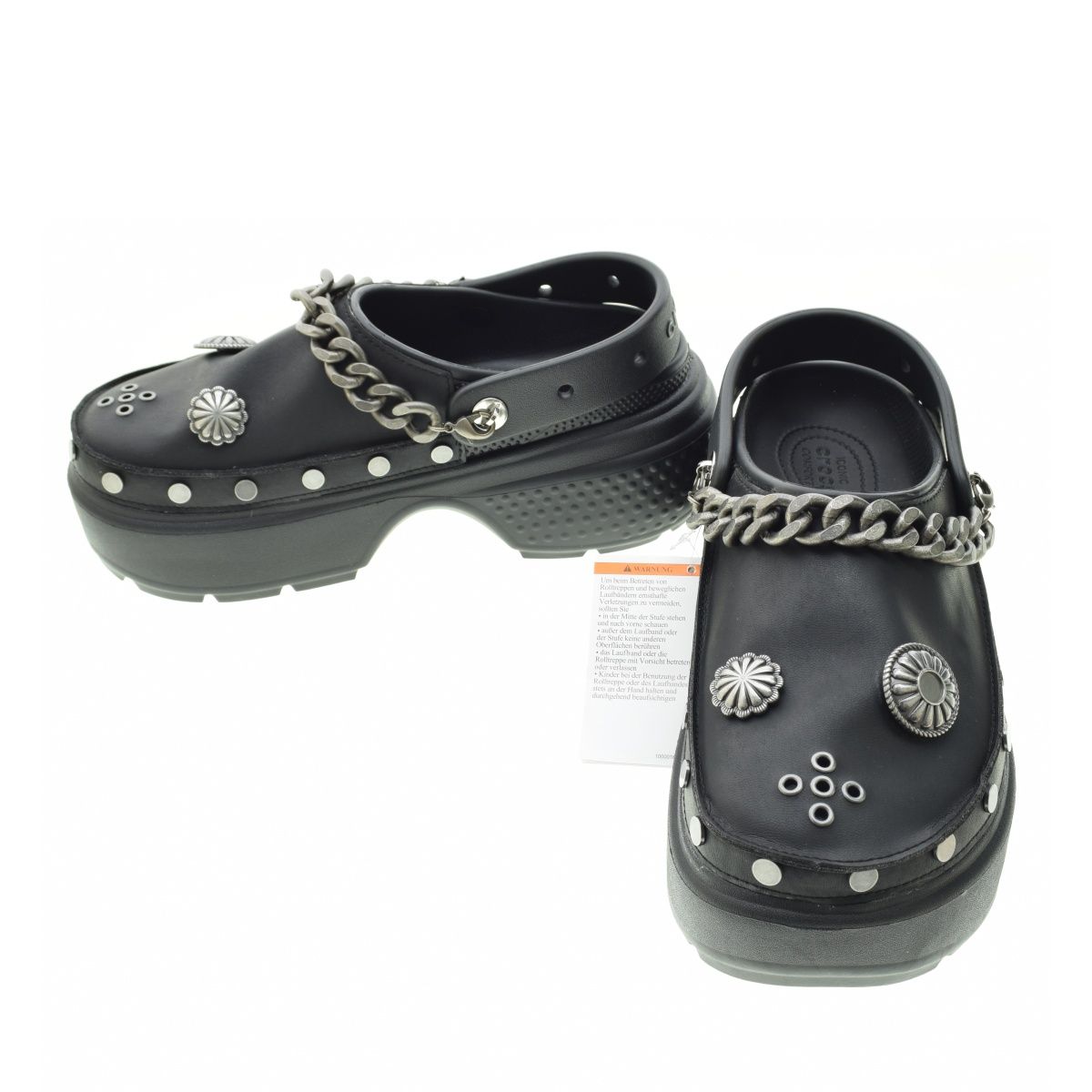crocs Stomp Embellished Clog Black（crocs Stomp Embellished