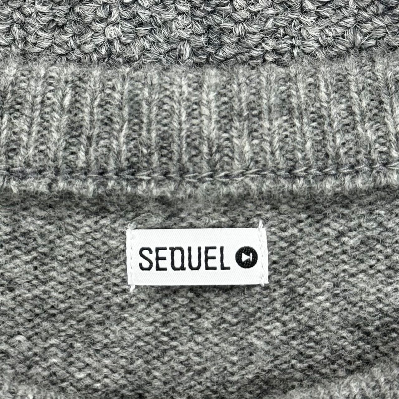 参考上代55000円 未使用品 SEQUEL 23AW NORDIC CREW NECK KNIT 