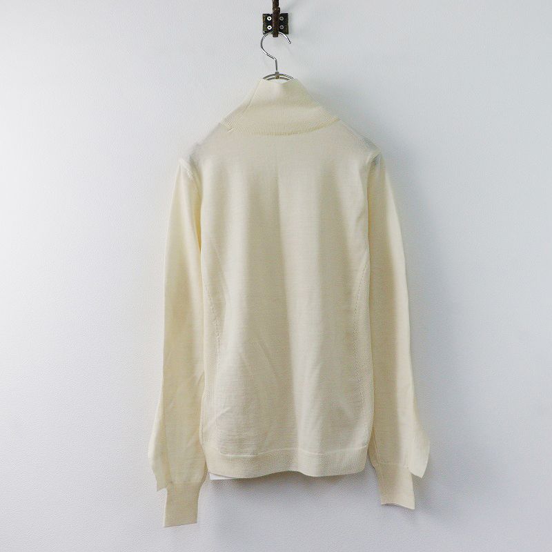 美品 ヨンファ YONFA フラッシータートルニット F/アイボリー セーター 