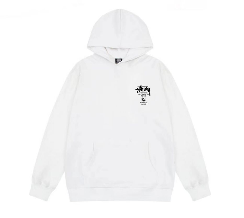 【STUSSY】バックロゴフーディーWORLD TOUR HOOD