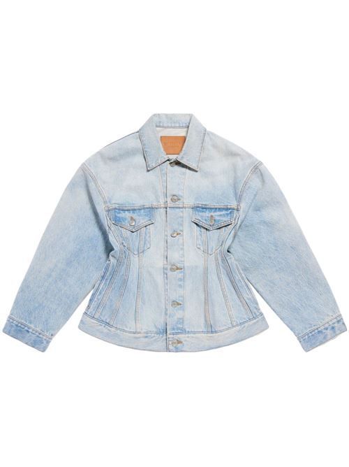 【BALENCIAGA】アワーグラス デニムジャケット ブルー Balenciaga アワーグラス デニムジャケット | ブルー | FARFETCH JP