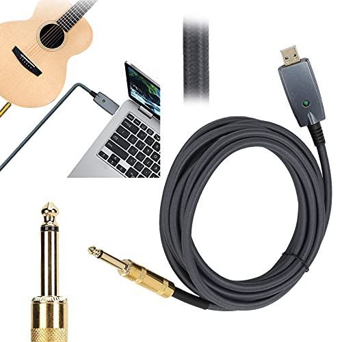USBギターケーブル、使いやすい耐久性のあるUSBオスから6.35mmアダプターケーブル、ピックアップ用、家庭用、ミキサー用ペダル用 メルカリ