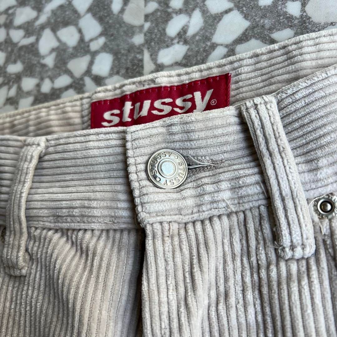 STUSSY / 80's 90′s corduroy pants 30【赤タグ、太畝コーデュロイ