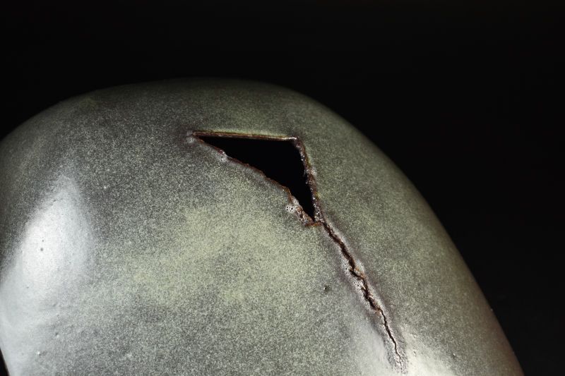 蔵A5464 滝口和男 無題 花器 オブジェ 共箱 幅46㎝ IMPECCABLEHEALTHCARESERVICES_COM