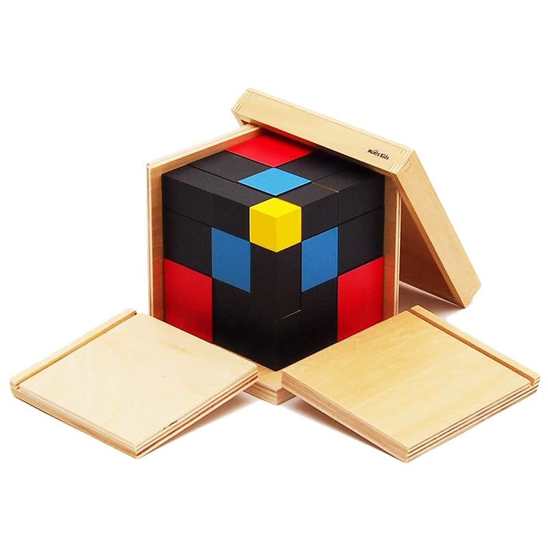 MONTE Kids モンテッソーリ教具 - 三項式 - Montessori モンテキッズ 教育を目的とする教育用品 学習用品 本格教材 算数 モンテッソーリ教具 - 三項式 -