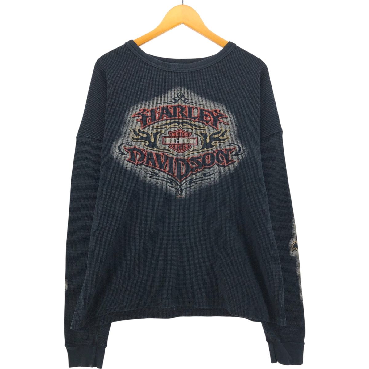 古着 ハーレーダビッドソン Harley-Davidson ファイヤーパターン 