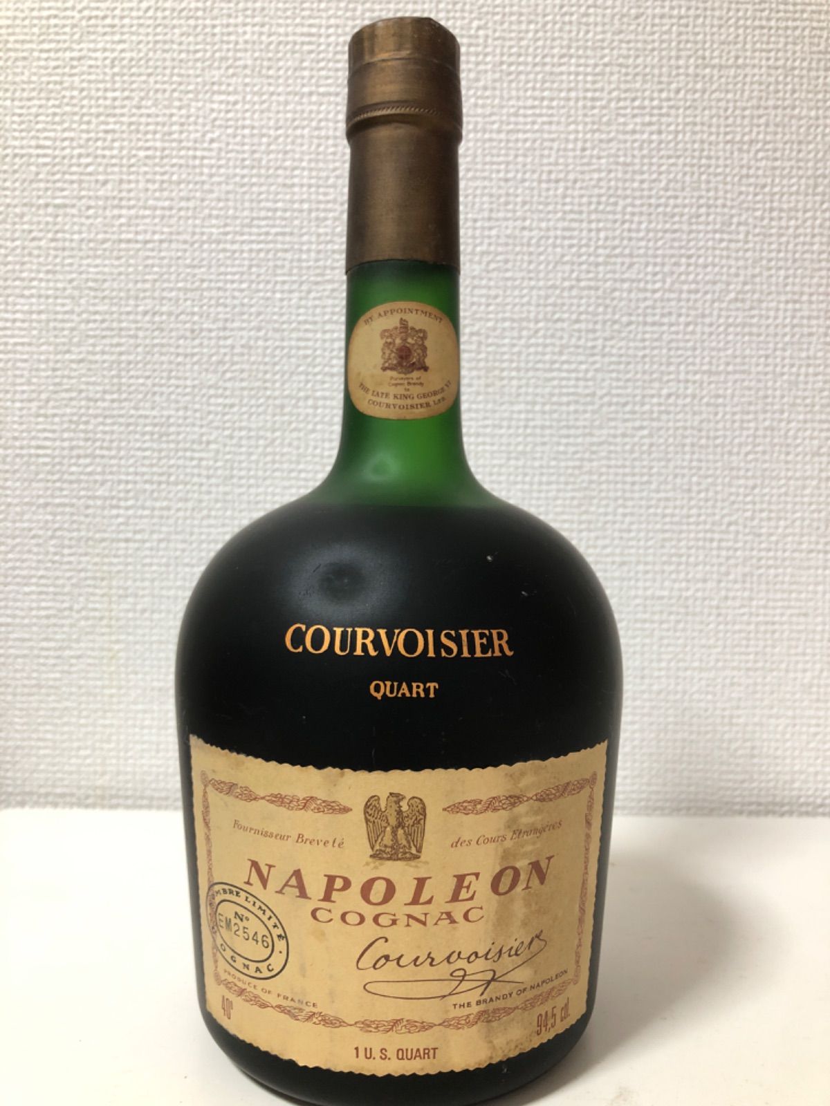 □クルボアジェ ナポレオン オールドコニャック 945ml 40% 未開栓 - 飲料